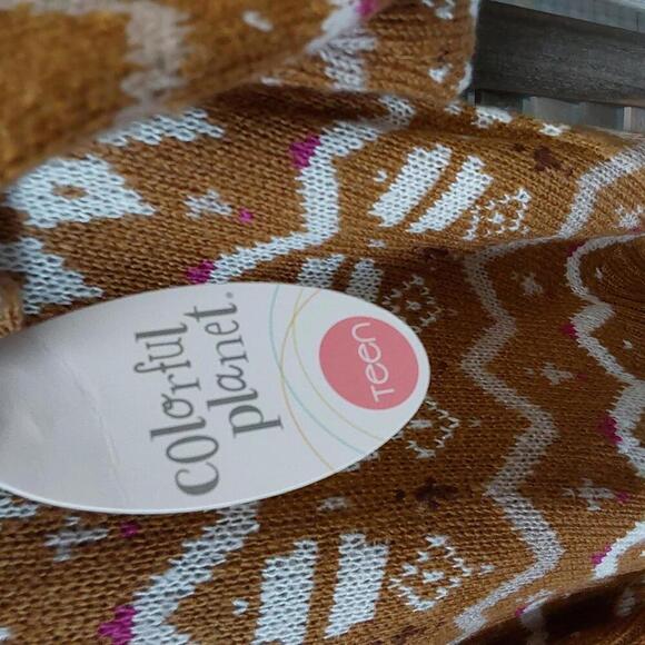 Girls' Hoodie Pullover Sweater | Colorful Planet | Xl (16) - Picture 7 of 7